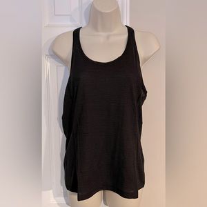Ladies Allbirds Dry Wicking Natural Run Tank Black/charcoal. NWT. Size S